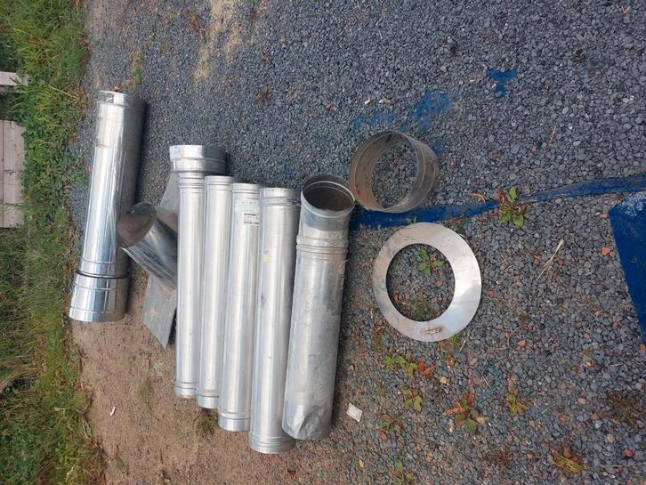 Inox schouwbuis 180mm., Doe-het-zelf en Bouw, Verwarming en Radiatoren, Ophalen