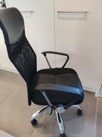 Zwarte Bureaustoel op wieltjes - perfecte staat, Ophalen, Grijs, Bureaustoel