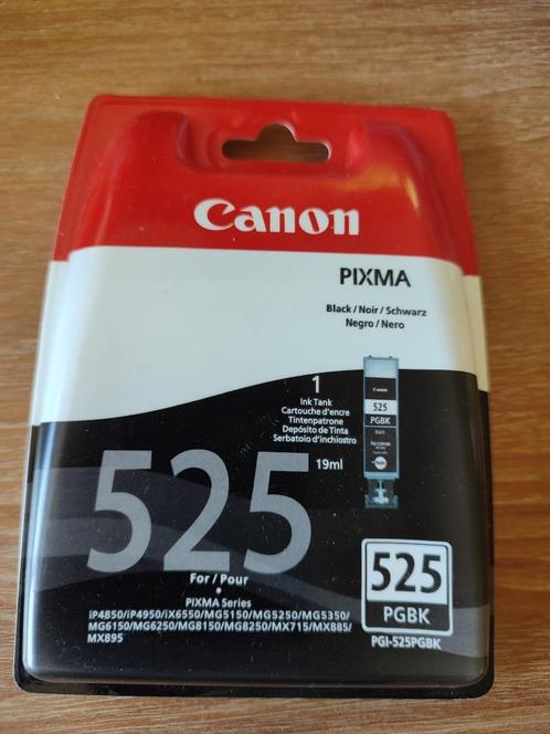 Canon Pixma, nieuwe cartridge: zwarte inkt PGI-525PGBK, Computers en Software, Printerbenodigdheden, Nieuw, Cartridge, Ophalen of Verzenden