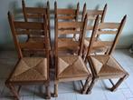 massieve eiken stoelen, Huis en Inrichting, Stoelen, Ophalen, Bruin, Klassiek, Zo goed als nieuw