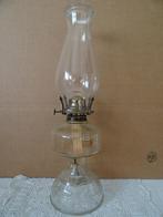 Lampe à pétrole ancienne vers 1910 lampe à huile verre 42cm, Enlèvement ou Envoi