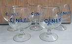 5 verres galopin ciney, Collections, Verres & Petits Verres, Utilisé, Enlèvement ou Envoi