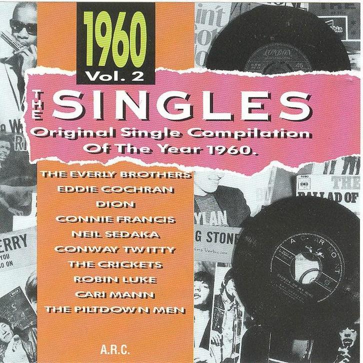 CD * THE SINGLES - 1960 Vol. 2 - ORIGINAL COMPILATION 1960, CD & DVD, CD | Pop, Comme neuf, 1960 à 1980, Enlèvement ou Envoi