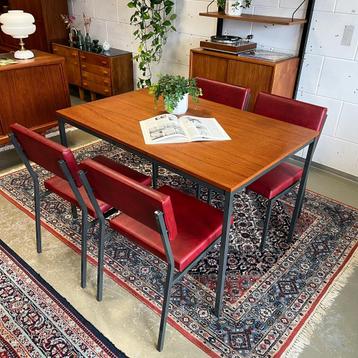 - Table vintage + 4 chaises •Martin Visser, Spectrum• - disponible aux enchères