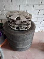 Set stalen velgen met banden 4x100, Auto-onderdelen, Ophalen, Gebruikt, 15 inch, 175 mm