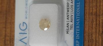 Prachtige originele nieuwe gele diamant van 0,90 karaat  beschikbaar voor biedingen