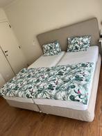 Bokspring 2x 90x200cm met leuning /zonder mattassen, Maison & Meubles, Chambre à coucher | Lits boxsprings, Comme neuf, Deux personnes