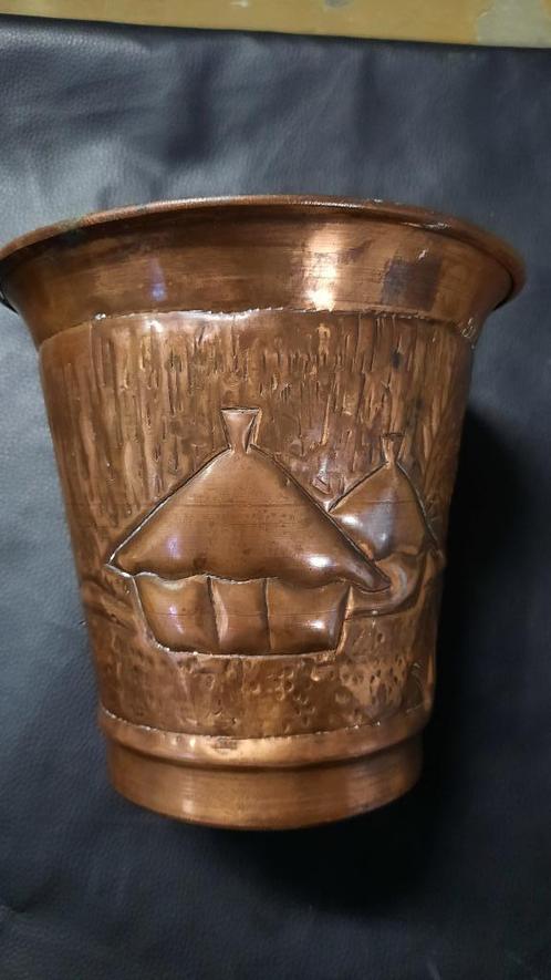 Cache pot en cuivre, Antiquités & Art, Antiquités | Bronze & Cuivre, Cuivre, Enlèvement