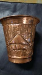 Cache pot en cuivre, Ophalen, Koper