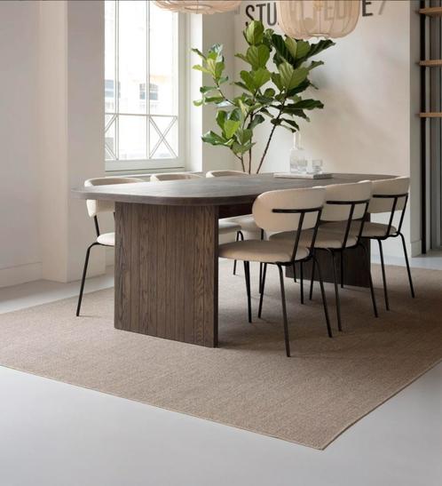 Sisal vloerkleed/tapijt bruingrijs 160x230 + antislip, Huis en Inrichting, Stoffering | Tapijten en Vloerkleden, Nieuw, 150 tot 200 cm