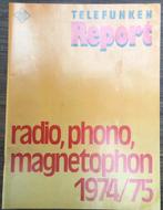 Rapport Telefunken : brochures diverses 1974-1979, Livres, Catalogues & Dépliants, Enlèvement ou Envoi, Comme neuf