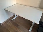 IKEA wit RODULF verstelbaar bureau 140x80 cm, Ophalen, In hoogte verstelbaar, Zo goed als nieuw, Bureau