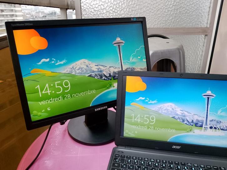 MONITOR PC-SCHERM 20" HDMI VGA SAMSUNG, Computers en Software, Monitoren, Zo goed als nieuw, HDMI, VGA, Ophalen