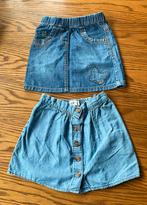 2 jeans rokjes m. 98, Kinderen en Baby's, Ophalen of Verzenden, Zo goed als nieuw