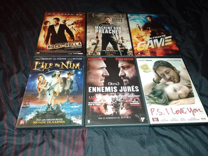 A vendre en DVD liste évolutive Gérard Butler, CD & DVD, DVD | Action, Comme neuf, Action, À partir de 9 ans, Enlèvement ou Envoi