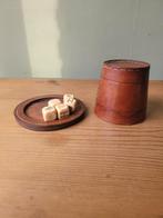 Oud leren dobbelspel, Ophalen of Verzenden