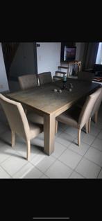 Table en bois avec 6 chaises, Enlèvement ou Envoi
