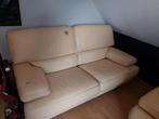 Salon en cuir de couleur jaune a donner, Huis en Inrichting, Ophalen of Verzenden, Leer
