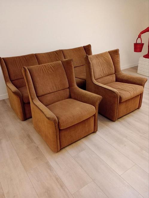 Design vintage retro salon Hans Kaufeld, Huis en Inrichting, Fauteuils, Zo goed als nieuw, Ophalen of Verzenden