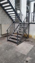 Escalier droit en acier sur roulettes, Ophalen, Gebruikt, Trap, Minder dan 2 meter