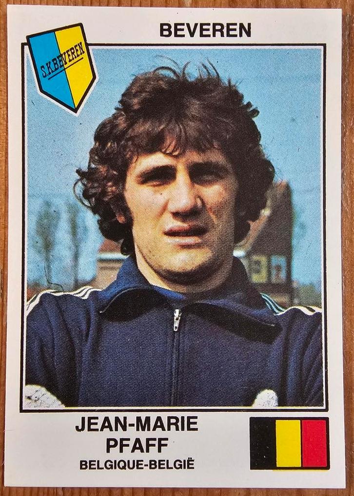 Panini Eurofootball 79 nr 220 Jean Marie Pfaff ongebruikt!, Hobby en Vrije tijd, Stickers en Plaatjes, Zo goed als nieuw, Sticker
