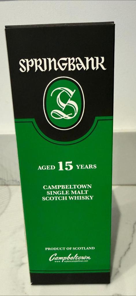 SPRINGBANK  15 Jaar, Verzamelen, Wijnen, Nieuw, Overige typen, Ophalen of Verzenden