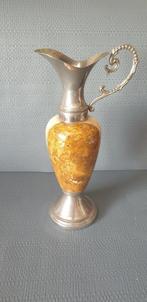 Bougeoir ou vase en onyx et étain, Antiquités & Art