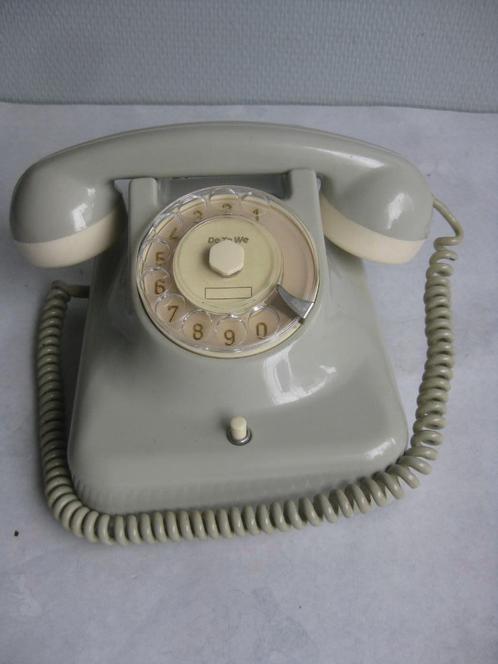 Witte telefoon met cijfer op de kiesschijf - DeTe We - Vinta, Telecommunicatie, Vaste telefoons | Niet Draadloos, Refurbished