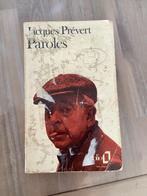 Paroles de Jacques Prévert, Boeken, Gedichten en Poëzie, Gelezen, Ophalen of Verzenden, Jacques Prévert, Eén auteur