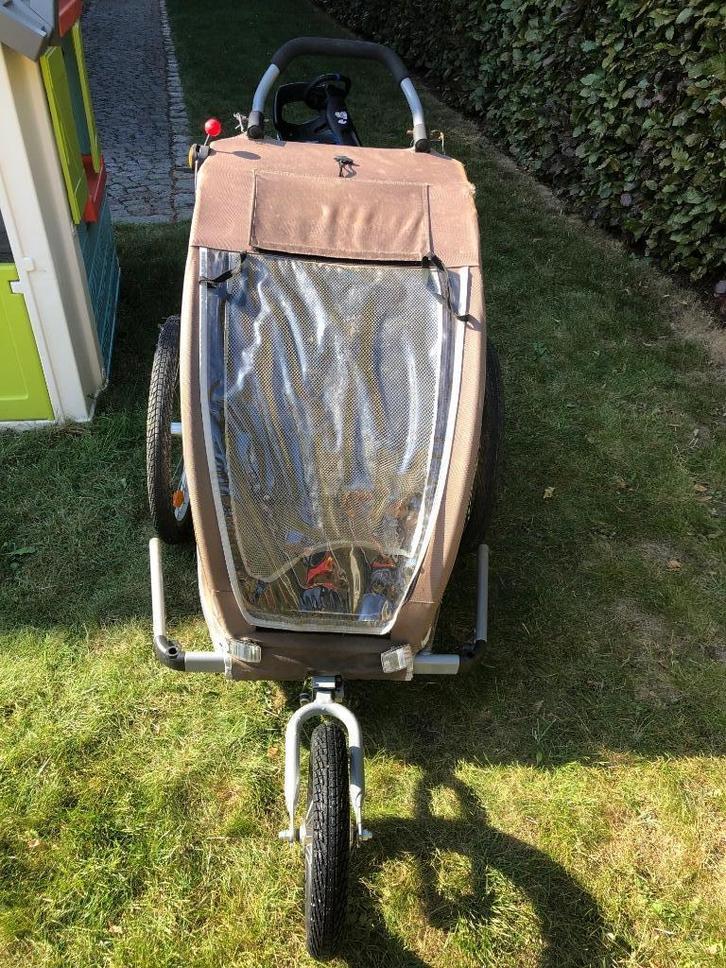 Fietskar (Vantly) - 1 kind, Fietsen en Brommers, Fietsaccessoires | Aanhangwagens en Karren, Gebruikt, Kinderkar, Opvouwbaar, Ophalen