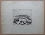 MARIA SEGERS / SLAPENDE VROUW / ZW-W ETS / 50x65cm / SIG, Ophalen of Verzenden
