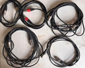 Lot de câbles audio XLR et Jack/jack, Enlèvement ou Envoi, Utilisé