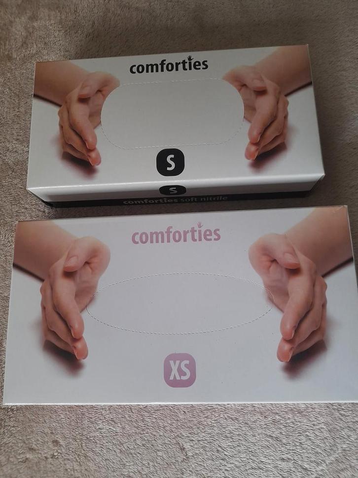 NIEUW! 20 dozen wegwerp handschoenen zwart en roos XS en S, Divers, Divers Autre, Comme neuf, Enlèvement