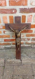 Eiken kruisbeeld 53 cm x 28 cm in prima staat, Ophalen of Verzenden