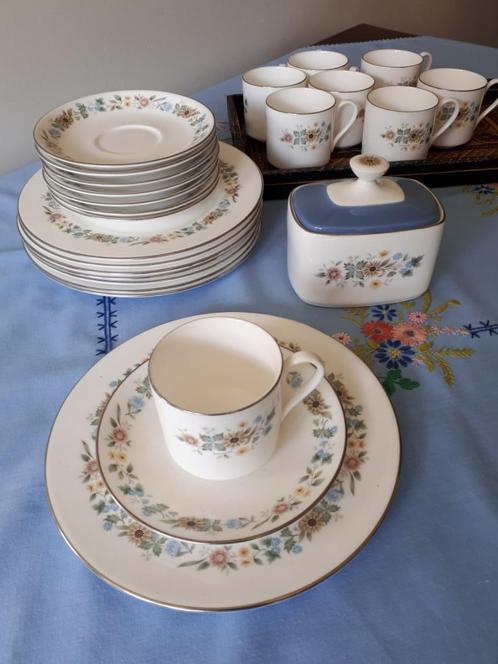 Koffie servies Royal Doulton Pastorale H 5002, Antiek en Kunst, Antiek | Servies compleet, Ophalen of Verzenden
