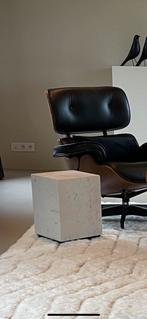 Bijzettafel, blok van wit marmer (Flinders), Comme neuf, Moins de 45 cm, Autres matériaux, Enlèvement