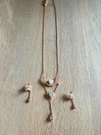 Dames ketting + oorbellen, Handtassen en Accessoires, Kindersieraden, Ophalen of Verzenden, Zo goed als nieuw, Ketting