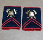 Brandweer Schouderpassant geborduurd Korporaal, Verzamelen, Ophalen of Verzenden, Embleem of Badge