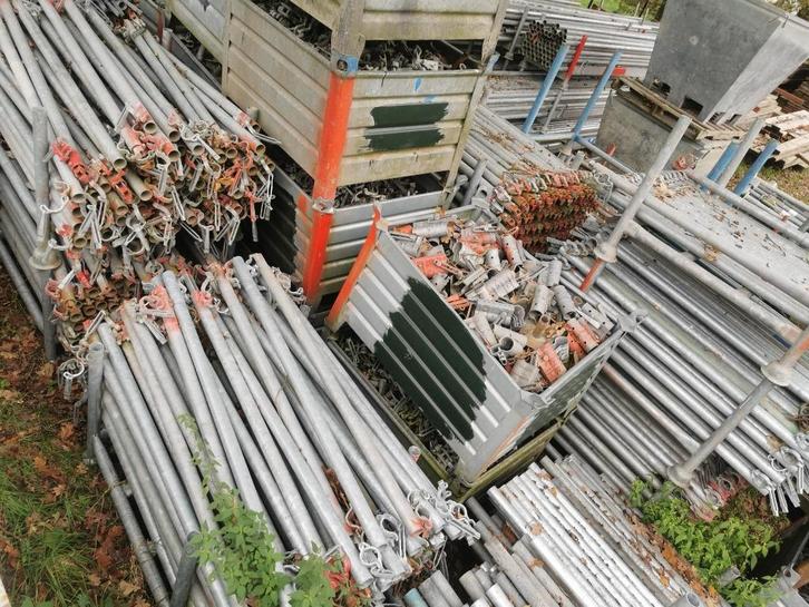 Complete gebruikte steiger te koop, Doe-het-zelf en Bouw, Steigers, Gebruikt, 5 meter of hoger, Ophalen