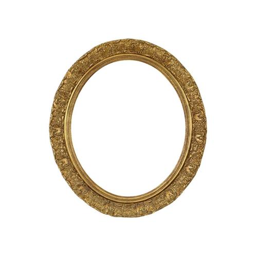 Ovale Gouden Barok Lijst Klassiek Rococo Gips Frankrijk 58cm, Huis en Inrichting, Woonaccessoires | Lijsten, Gebruikt, 50 tot 75 cm