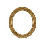 Ovale Gouden Barok Lijst Klassiek Rococo Gips Frankrijk 58cm, Overige materialen, Gebruikt, Ophalen of Verzenden, 50 tot 75 cm