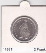 Suisse 2 francs 1981, Timbres & Monnaies, Monnaies | Pays-Bas, Enlèvement ou Envoi, Monnaie en vrac