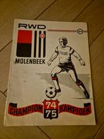 RWDM MOLENBEEK champion 1974-75 programme saison football, Comme neuf, Enlèvement ou Envoi