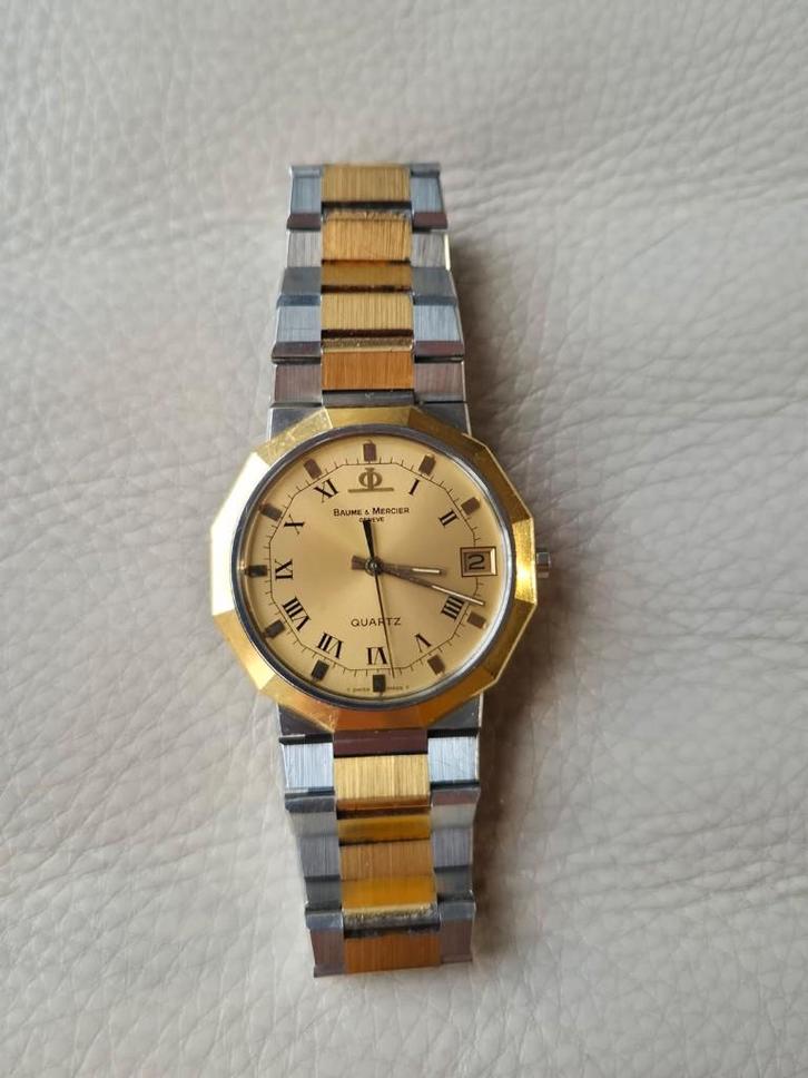 Baume & Mercier, Handtassen en Accessoires, Horloges | Heren, Zo goed als nieuw, Polshorloge, Overige merken, Staal, Staal, Ophalen of Verzenden