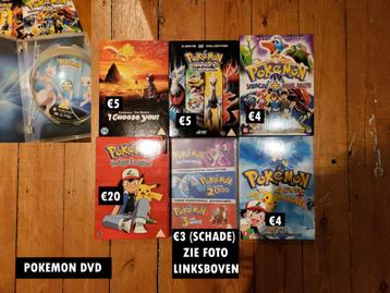 Pokemon Anime DVD's beschikbaar voor biedingen