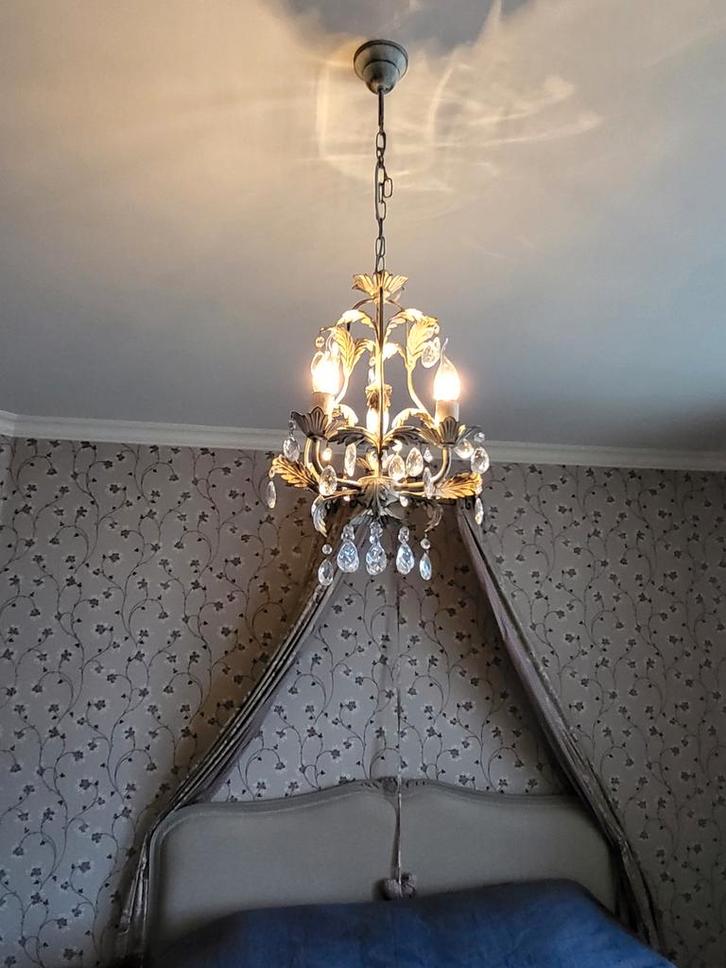 Glazen kroonluchter, Maison & Meubles, Lampes | Lustres, Enlèvement