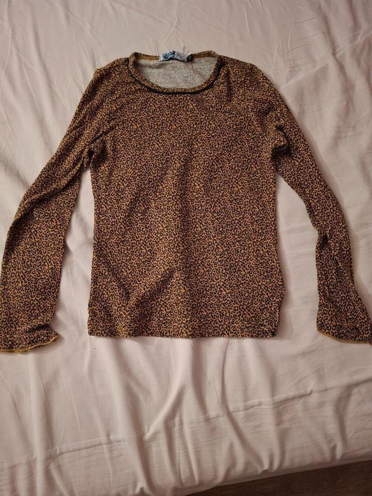 trui luipaard print Carbone maat 140, Kinderen en Baby's, Kinderkleding | Maat 140, Zo goed als nieuw, Meisje, Trui of Vest, Ophalen of Verzenden