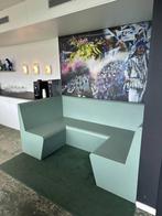 Designer u vormige bank in mint groen, Ophalen, Overige materialen, 250 tot 300 cm, 100 tot 125 cm