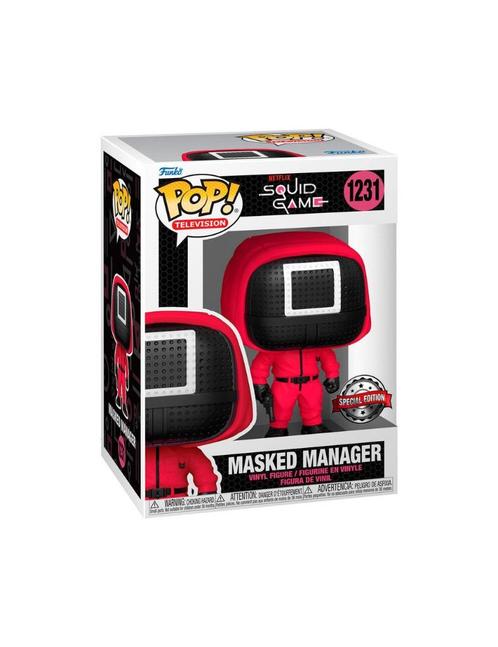 Funko POP Squid Game Masked Manager (1231) Exclusive, Verzamelen, Poppetjes en Figuurtjes, Nieuw, Verzenden