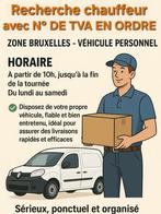 Recherche livreur avec N.TVA en ordre., Offres d'emploi, Autres horaires, Convient comme travail d'appoint